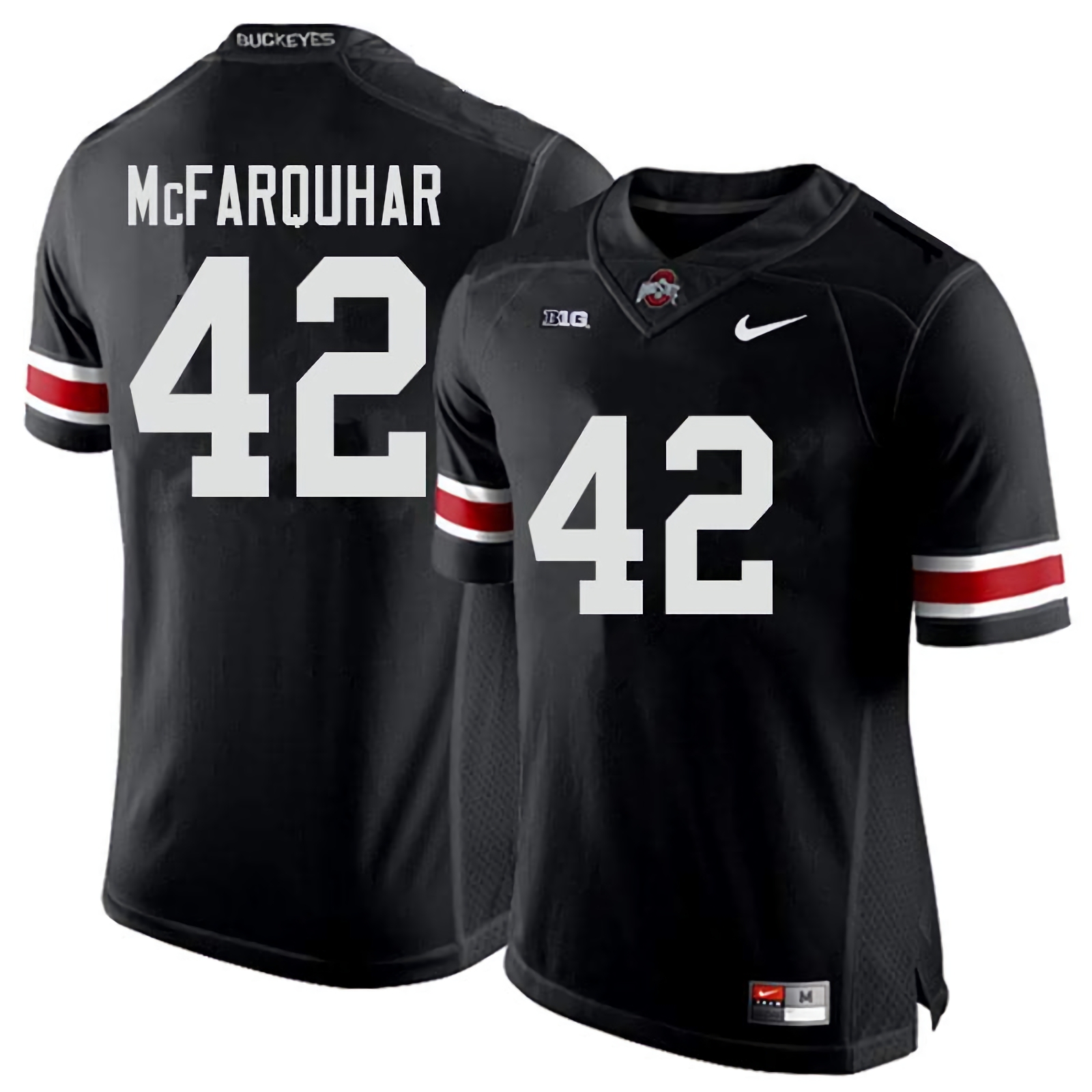 Lloyd McFarquhar Ohio State Buckeyes Men's NCAA #42 Nike Black College Stitched Football Jersey IQC3556SR